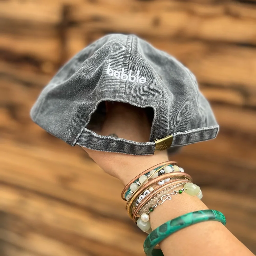 BOBBIE | Gray Adjustable Hat - Picture 2 of 4